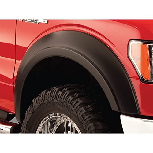 Bushwacker Extend-A-Fender Extended Front Fender Flares | 2-Piece Set, Black, Smooth Finish | 20069-02 | Fits 2009-2014 Ford F-150 (Excludes Raptor)