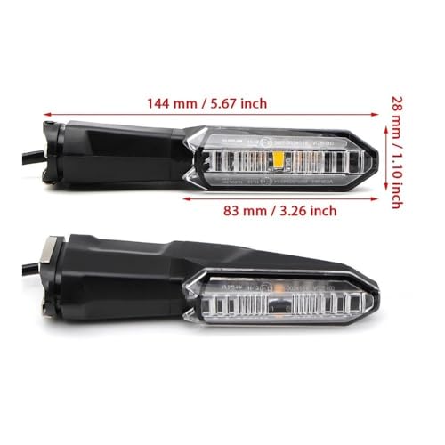Clignotants moto Versys feux circulation pour trajets de nuit