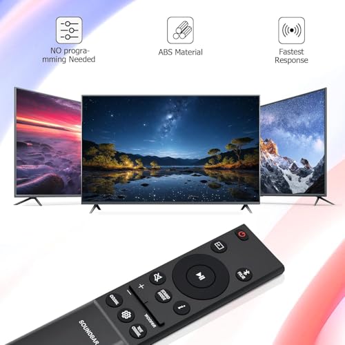 Image of K2 Remotes Compatible for Samsung Soundbar Controller - AH81-15498A / AH81-15047A Replacement | Works with HW-B550, B530, B450, B650, Q601 & More | Exact Match Required