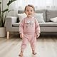 Beauace 2pcs Baby Mädchen Kleidung 3D Blumen Druck Outfit Langarm Shirt + Hose Neugeborene Babykleidung klinder Herbst Babyset (Rosa, 12-18 Monate)