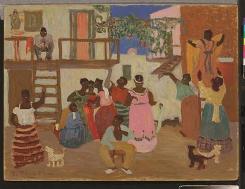 Impression d'art Pedro Figari pour salon | Toile Préparation du Candombe 60x90cm
