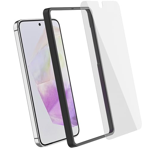 Image of Ghostek 2 Pack Screen Protector for Galaxy A35 / A55, Full Coverage Tempered Glass Film, 9H Hardness, Easy Installation, Case Friendly Protector for Samsung Galaxy A35 / Galaxy A55 (6.6-Inch, Clear)