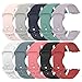 Chofit Lot de 10 bracelets de rechange en silicone souple pour Fitbit Charge 5 (petit)