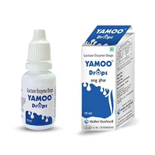 Image of drops, Lactase enzyme drops, Prevent infant colic, alleviates gas, bloating, abdominal pain, dietary supplement, 600 FCC units, drops,suitable for both adults and infants,15 ml