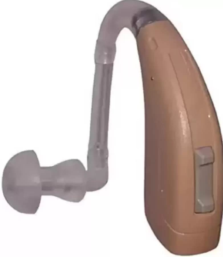 A single Rexton Arena P1 BTE hearing aid, likely for the left ear, showing its side profile.