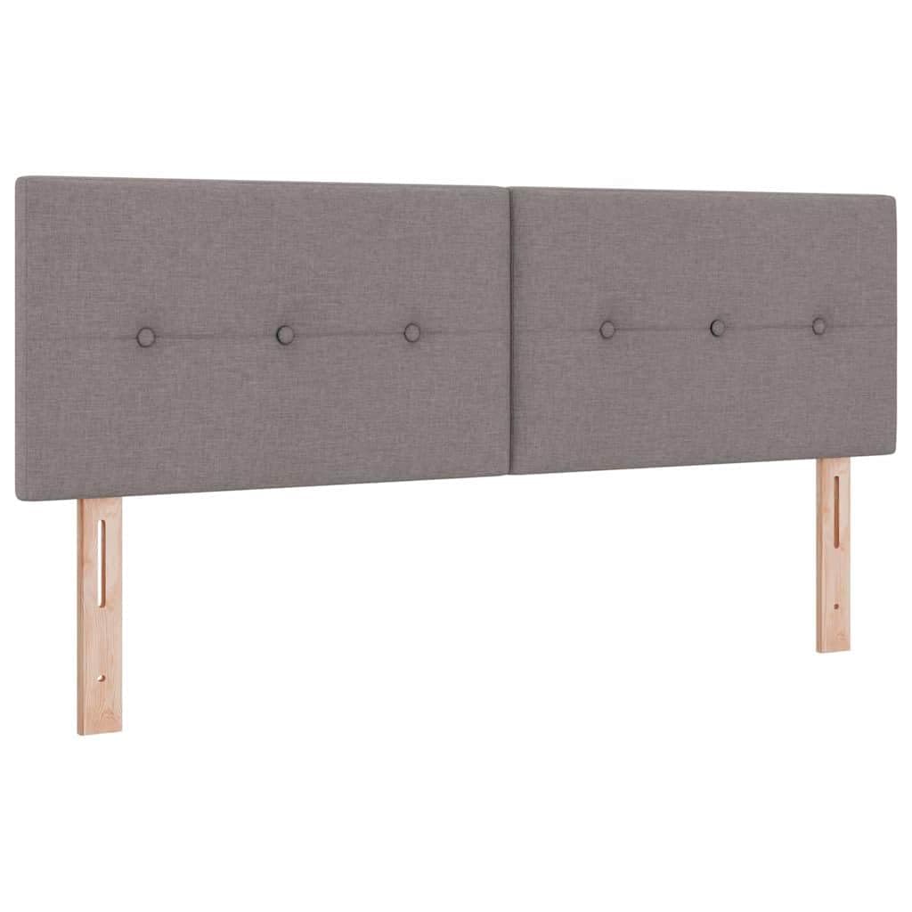 vidaXL Cabecero LED con Tiras LED con cabecera Taupé 144 cm Tela, Innovación en Dormitorio, cabecera Moderna, decoración versátil, luz Ambiental, Refugio para Descansar, Elegancia Artesanal
