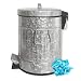 Autumn Alley Galvanized Pedal Waste Bin | Small 5L, 1.3 Gallon Trash Can | Adds Farmhouse Warmth | Perfect Size for Toilet Alcove