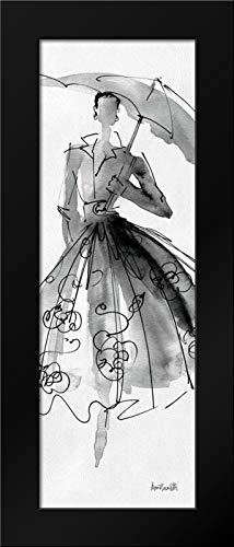 Tavoletti, Anne 16x40 Large Black Modern Framed Art Print Titled Fashion Sketchbook VI