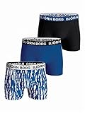Björn Borg Herren, Baumwolle, Stretch, 3 Stück Boxershorts, Multi, L (3er Pack)
