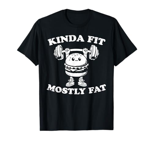 Kinda Fit Sorta Fat Funny Bear ジム ウエイトリフティング レトロ Tシャツ