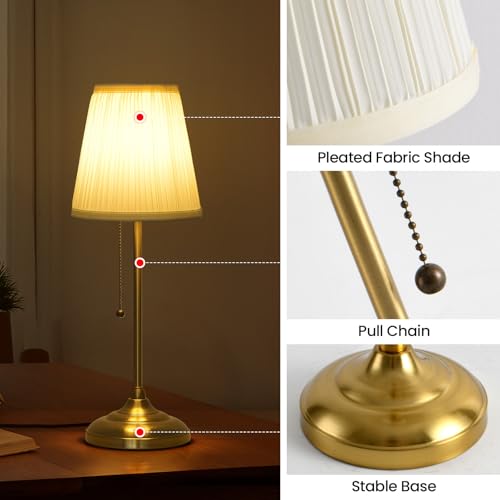 Lámpara de Mesa Moderna para Dormitorio en Oro miniatura 2