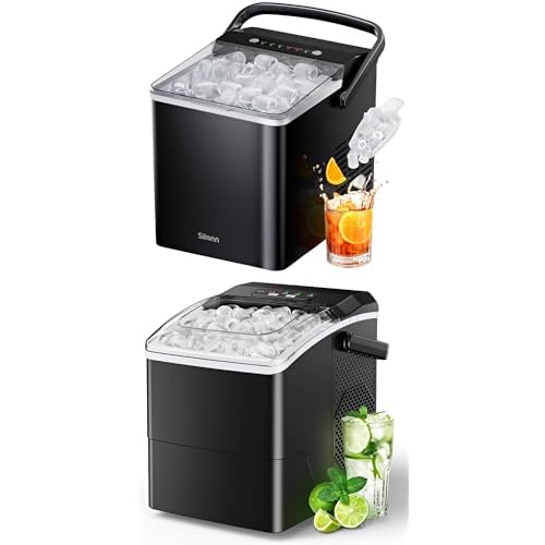 Silonn Fabricadora de Hielo Portátil con Asa y Tanque 1.8L miniatura 1