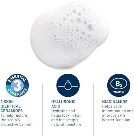 CeraVe Gentle Hydrating Shampoo for Men & Women, Gently Cleanses Hair & Scalp Without Stripping Away Moisture, Leaves Hair Feeling Healthy & Soft. Suitable for All Hair Types. 355mL — view 2