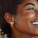 Ross-Simons 9.00 ct. t.w. Bezel-Set Ruby Heart and Bow Drop Earrings in 18kt Gold Over Sterling