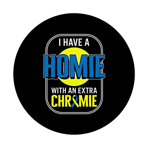 World Down Syndrome Day Socks Heart Down Syndrome Ribbon Aut PopSockets Swappable PopGrip, Black - Image 3