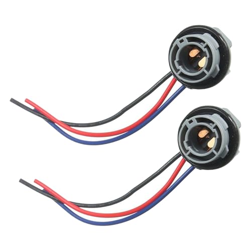 QQWD 2PCS 1157 LED Bulb Socket Plug 2057 2357 7528 Brake Light Turn Signal Light Socket Holder Rear Tail Light Socket Harness Pre-Wired Wiring Base Plug Adapter Connector for Cars Trucks SUVs