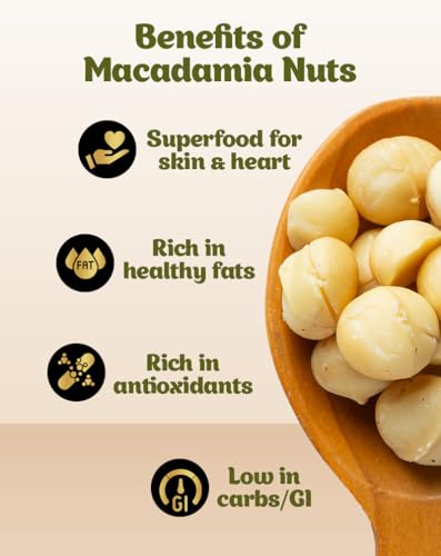 Image of True Elements Macadamia Nuts Roasted And Salted 120g - Crunchy and Roasted Nuts | Healthy Snack | High in Fibre and Protein | Premium Dry Fruits