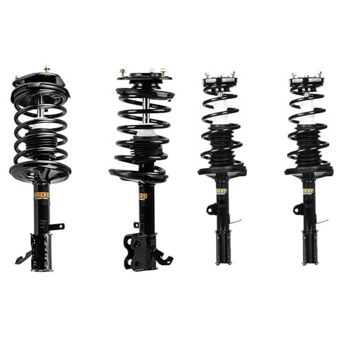 OREDY Pack of 4 Struts for 1993-2002 Toyota Corolla Sedan & 93-97 Geo Prizm & 98-02 Chevy Prizm Front Rear Replacements - 171953 171954 271952 271951
