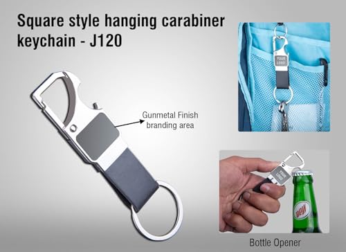 Image of Personalized Keychain with Name, Leather Metal Opener Key chain for Bike Car Office Home Key Holder /Organizer, For Men & Women