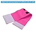 PATIKIL 11.8 x 2.8 Soccer Captain Armband, 5Pcs Nylon Elastic Protective Arm Badge for Youth Adult Team Training, Rose Red
