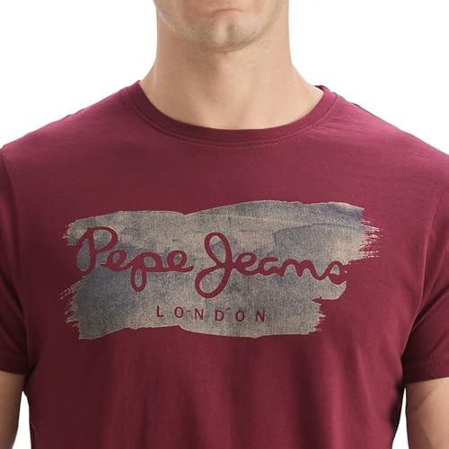 Image of Pepe Jeans Men T-Shirt|Cotton|Slim Fit
