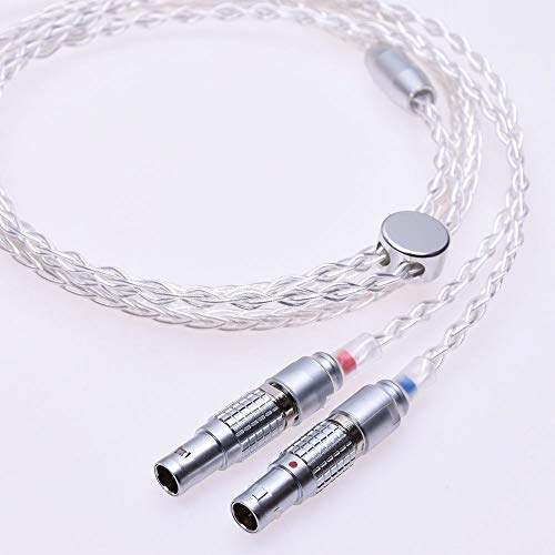 GAGACOCC DIY Hand Made Hi-end 8 Cores 5n Pcocc Silver Plated Headphone Upgrade Cable for Focal Utopia Ultra Headphone (1.8meter(6feet))