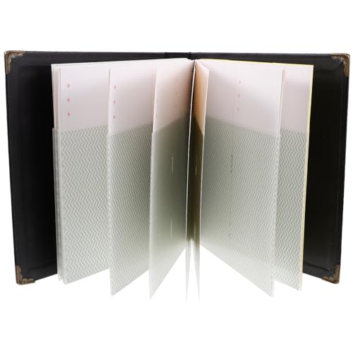 Healvian Libro de Billetes para Entradas de Cine y Conciertos Álbum de Almacenamiento Hojas Sueltas Color Negro Papel Duradero Organizador para Colección de Boletos y Recuerdos de