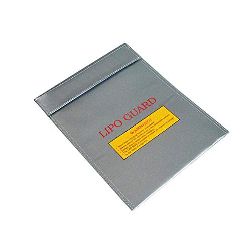 Preisvergleich Produktbild Feuerfeste Tasche, Feuersichere Wasserdichte Dokumententasche, Brandschutztasche für Reisepass Bankdatei Geld Batterien Wertsachen, 18 * 23cm (Grau)