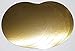 10 Stück Tortenunterlagen, Pappe rund Ø 30cm goldfarben Tortenplatten einseitig mit Folie beschichtet, verhindert Durchnässen