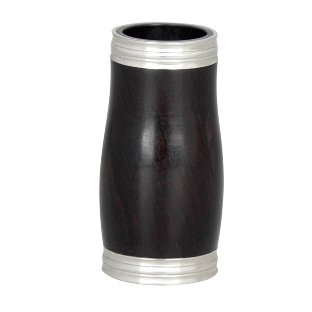 Accesorios para clarinete Tubo De Afinación Para Clarinete, Tubo De Dos Secciones De Ébano, Tubo De Paso Triple Con Borde Plateado, Accesorios Para Instrumentos De Viento De Madera