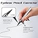 HOSAILY Microblading Eyebrow&Lower Eyelash Pen with Two Micro-Fork Tipped Waterproof Long Lasting Smudge Proof Magical Upgraded Liquid Brow Pencil Natural Hair-Like Eyebrow Makeup#2Dark Brown