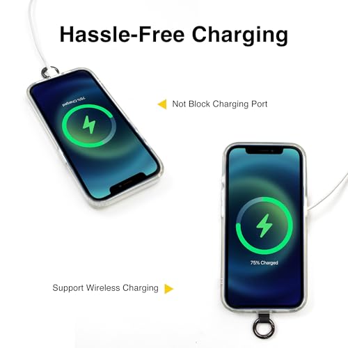 Image of EKAX Anti-Theft Phone Strap, Adjustable Crossbody & Wrist Lanyard, Universal Tether Tab (2-Pack) for Secure Hands