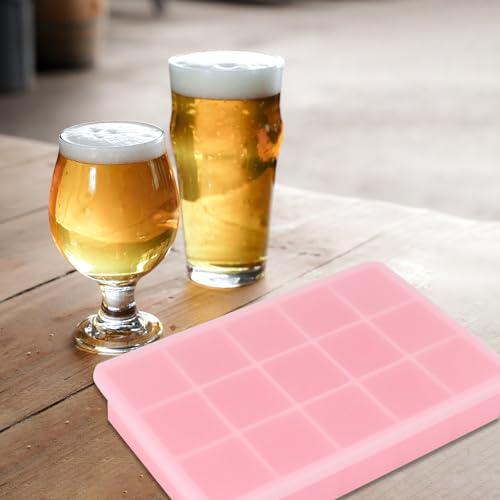 Bandeja de cubitos de hielo de silicona con tapa flexible apilable miniatura 5