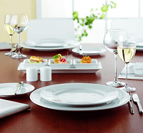 Seltmann-Weiden-Commercial-Dinnerware-Meran-Porcelain-Flat-Plate-with-Rim-Salad-Plate-White-9-Inch-Set-of-6