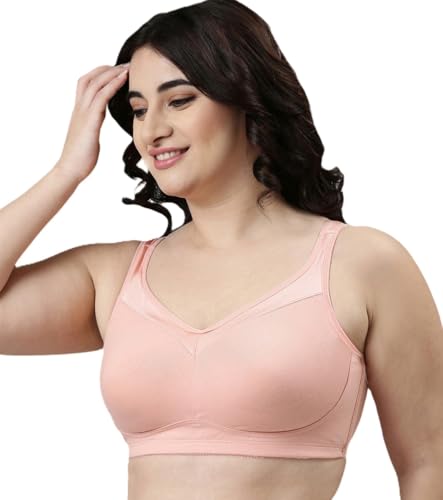 Image of Enamor Full Support Super Lift Women's Cotton Everyday Minimizer Bra - Non Padded, Wirefree, Full Coverage - A112 (Available in Plus Sizes)