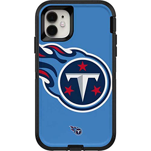 Skinit Decal Skin Compatible with OtterBox Defender iPhone 11 Case - Officially Licensed NFL Tennessee Titans Large Logo Design