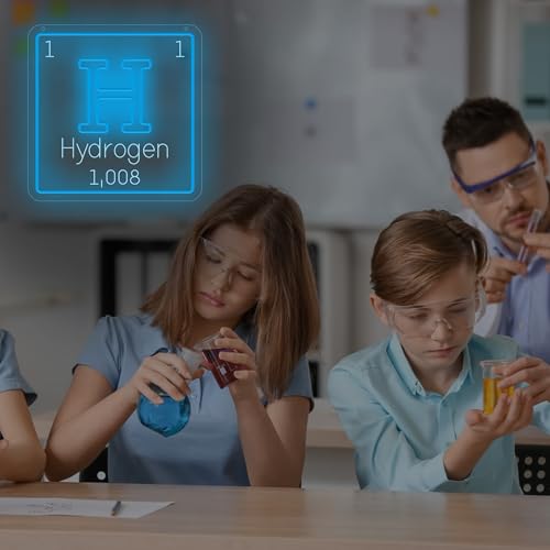 Image of Periodic Table of Elements Neon Sign,Classroom Neon Lights for Chemistry Lab Decor,USB Powered LED Light Up Signs for Bedroom, Man Cave,Party Decorations,Gift for Chemist