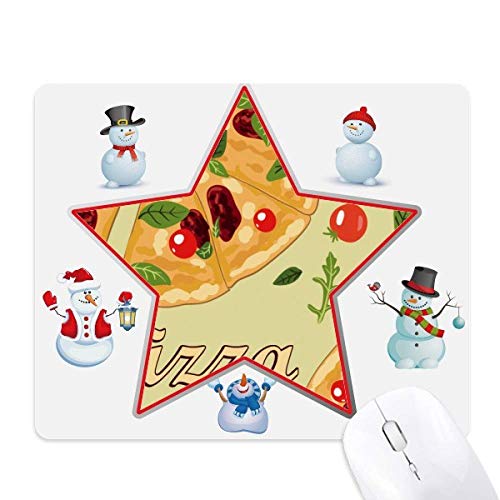 Tapis de souris Pizza Italy aux finitions soignées et motif de tomates artistiques