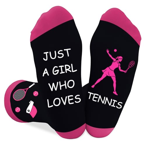 Coopyin Tennis Gifts for Women and Girls Funny Novelty Socks Accessories for Tennis Lovers, Fan, Teammate, Players Presents Christmas Birthday Stocking Stuffers Mothers Day Graduation Gift Ideas