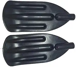 Kit 2 Pá Remo Borda Redonda P/Barcos, Lanchas, Caiaques