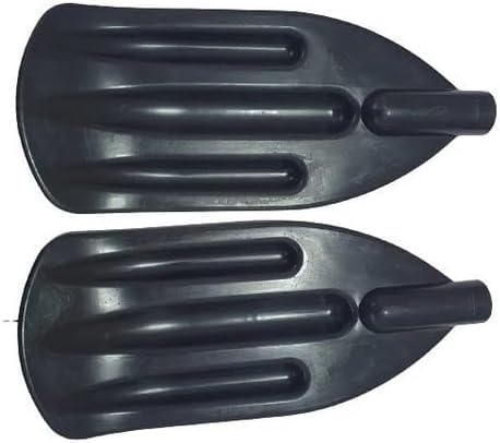 Kit 2 Pá Remo Borda Redonda P/Barcos, Lanchas, Caiaques