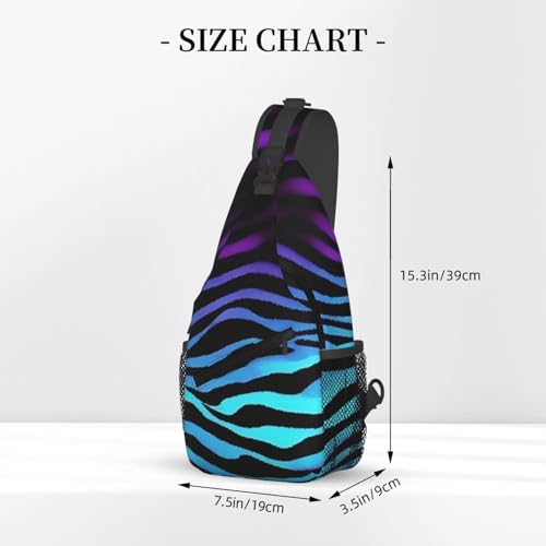 Mochila cruzada con estampado camuflaje cebra para viaje miniatura 3