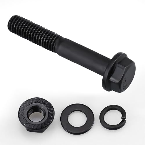 Image of 4 Sets M12-1.75 x 60mm Flange Hex Bolt with Flange Nuts and Flat & Lock Washers Assortment Set, 10.9 Grade Alloy Steel, Serrated, for Automotive Repair & Machinery Projects, Glvaner