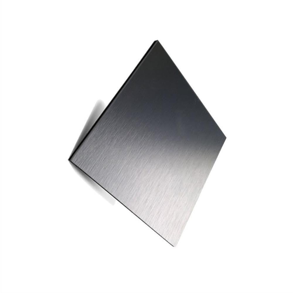 Placa cuadrada de acero inoxidable 304 cepillado, 12x12 pulgadas, 1 mm de espesor for maquinaria industrial, 1 pieza
