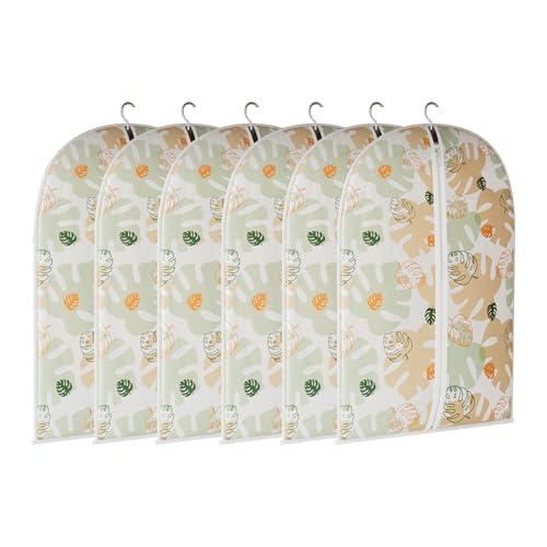 Bolsas para Guardar Ropa (Paquete de 6) para Colgar Ropa, Funda Traje para Guardar Trajes, Camisetas, Chaquetas y Abrigos en El Armario y para Viajes(60x100cm/24x39in)