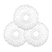 HAPINNEX Microfiber Floor Mop Heads - 3 Pack Refills - Compatible With 360° Spin Cleaning Mops (with diameter between 6.1" to 6.5")
