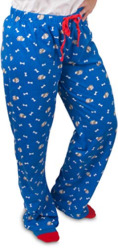 Pavilion Gift Company Puppy-L Unisex Lounge Pants, Blue