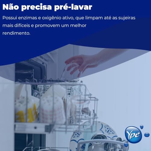 Ypê Detergente Em Pó Máquia de Lava Louças Secante Sabão Abrilhantador 450g - 3 Unidades