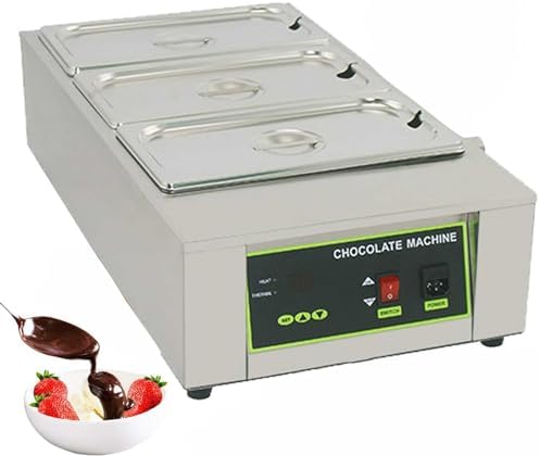 1000W Electric Chocolate Melting Machine - Professional Chocolate Melter for Cream & Butter, Versatile Melting Pot for Baking, Fondue, and Dessert Making
