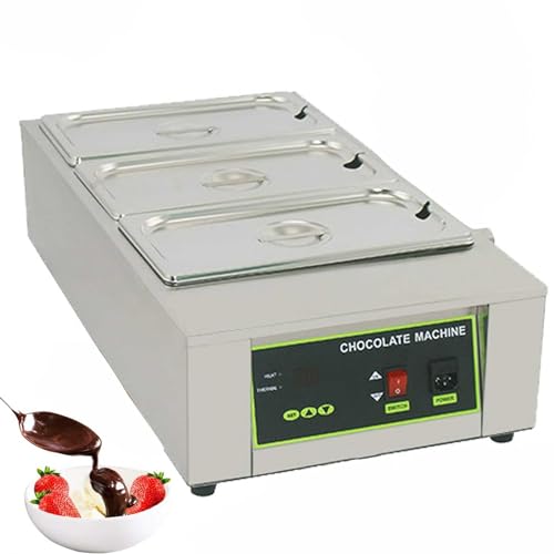 Chocolate Melting Pot, Calentador Eléctrico de Chocolate 3 Grid